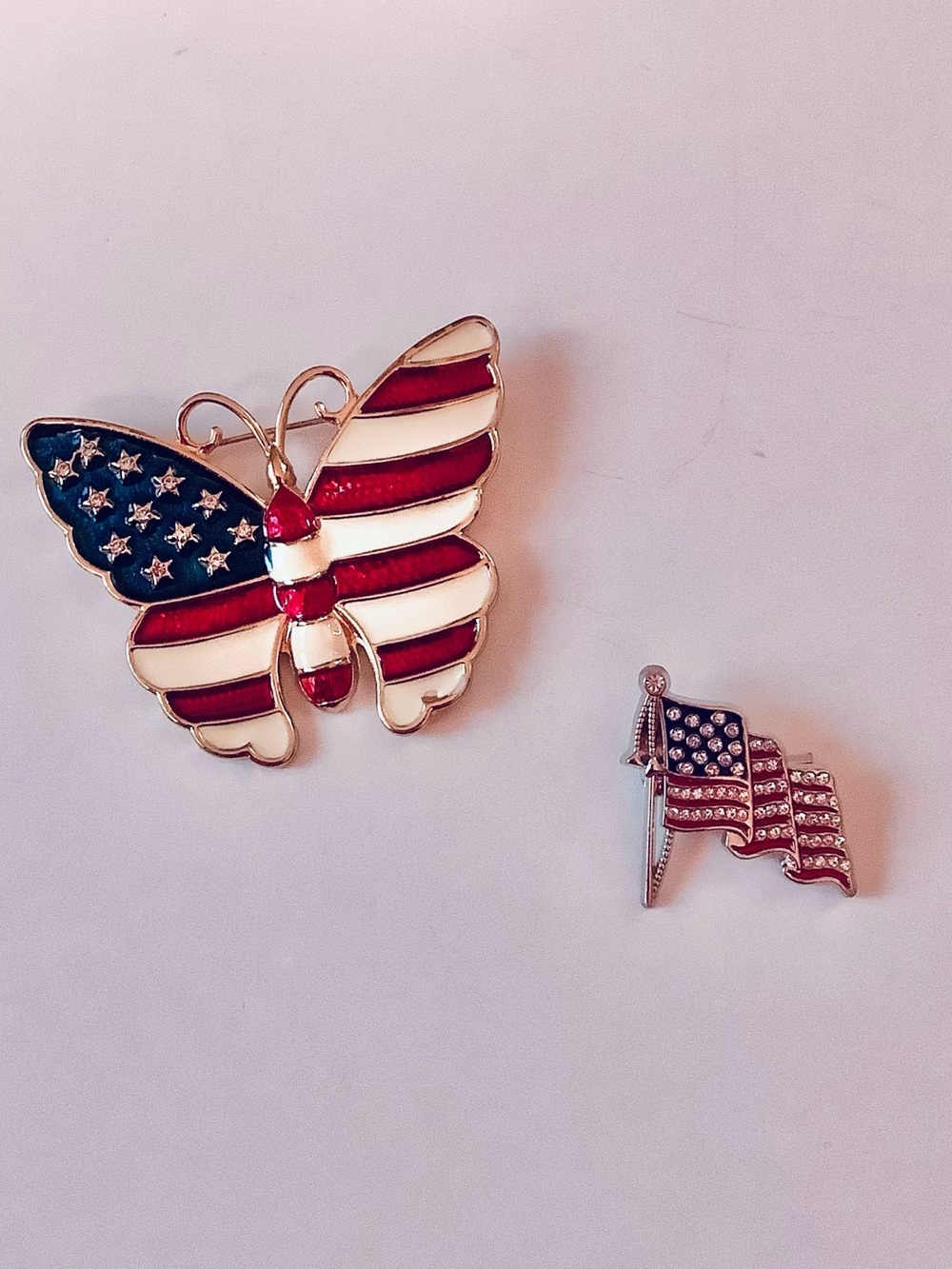 Two Patriotic Brooches